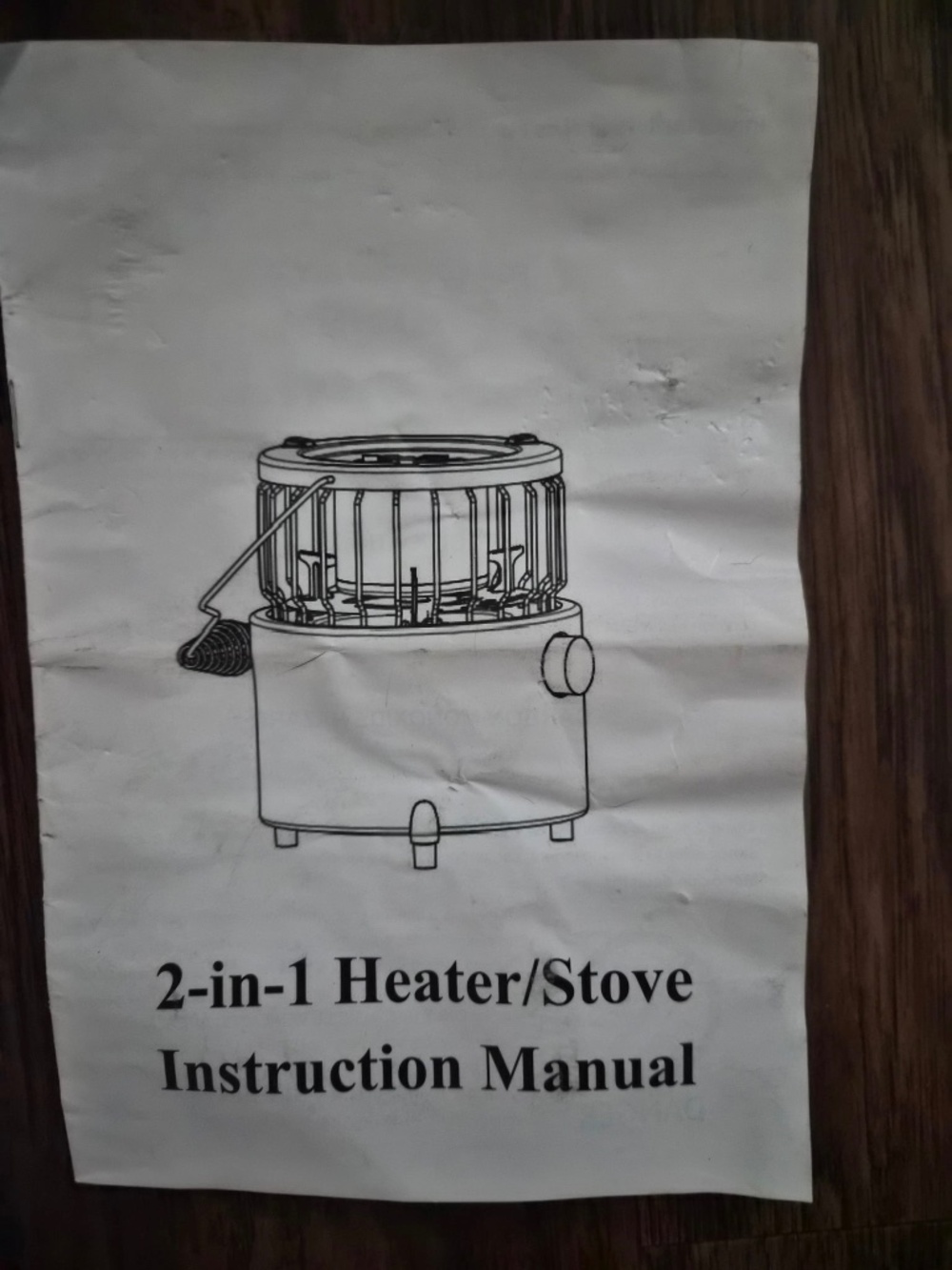 2-in-1 Portable Heater & Camping Stove (Outdoor / Emergency Use)